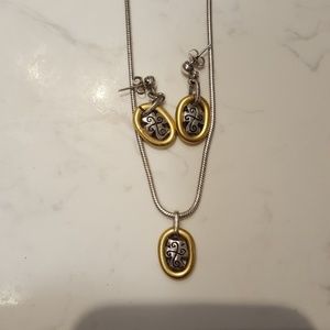 Brighton necklace and earring set